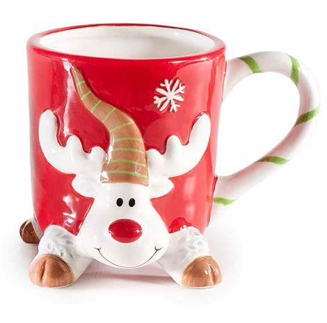 Tasse Renne Rouge de Noël