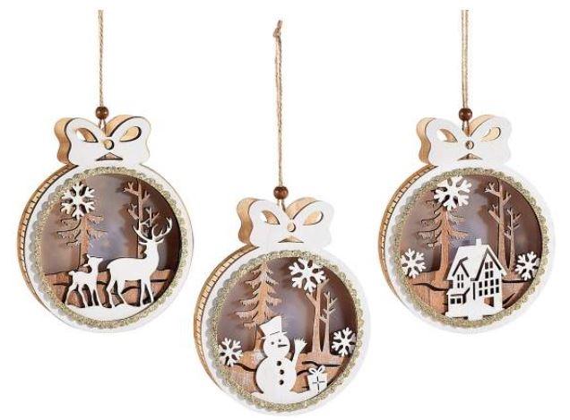 Boule illuminée Bohomme de neige