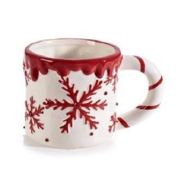 Tasses Blanche Flocon de Neige