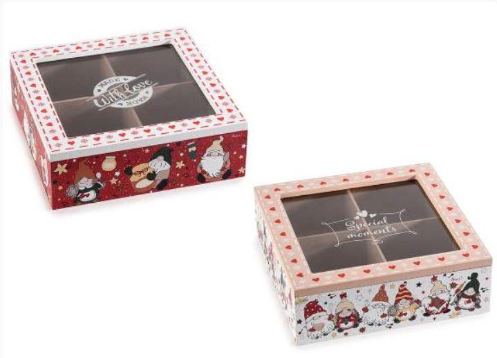 Boite à Thé rouge Gnomes