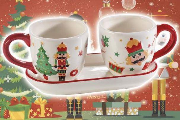 Duo de tasses Casse-Noisette de Noël