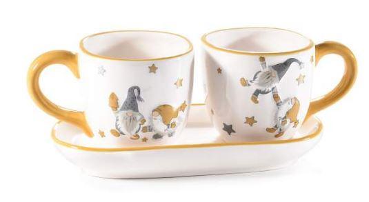 Duo de tasses de Gnomes Jaunes
