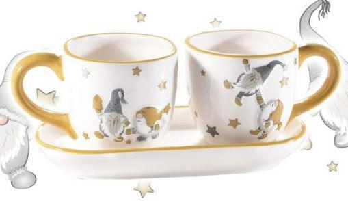 Duo de tasses de Gnomes Jaunes