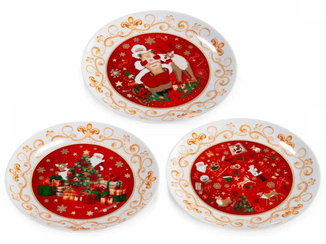 Lot de 3 assiettes Noël
