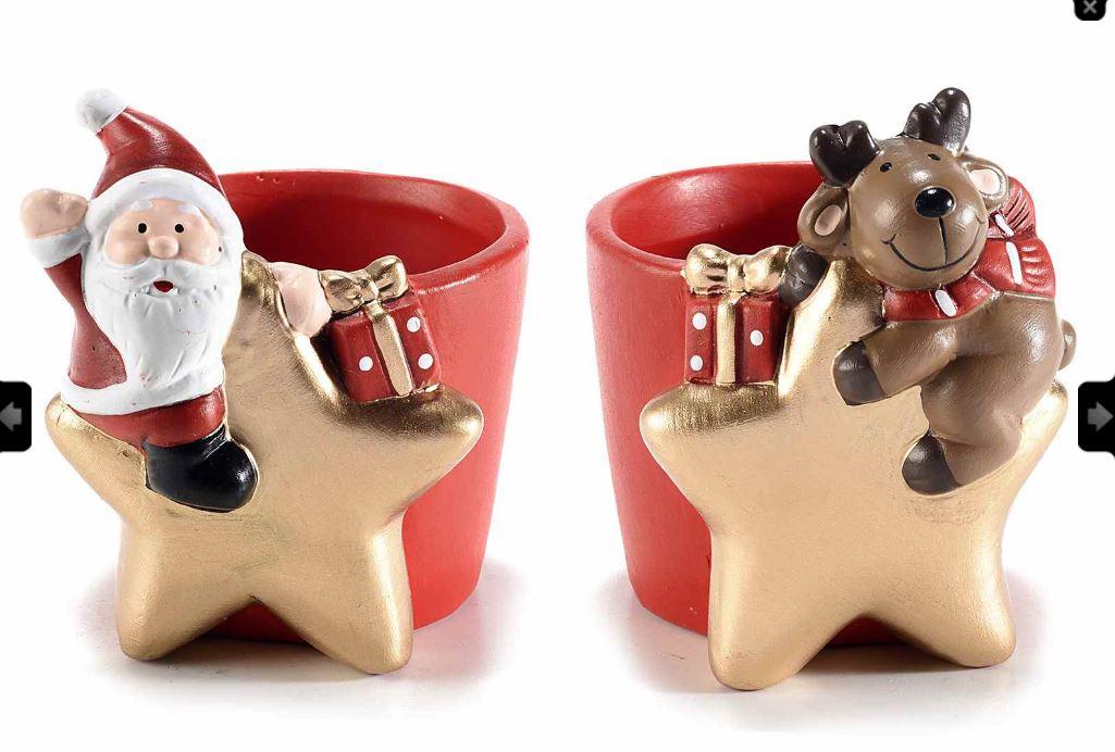 Lot de 2 pots de Noël
