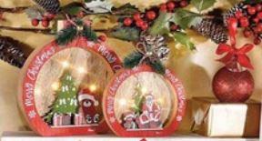 Lot de 2 boules illuminées