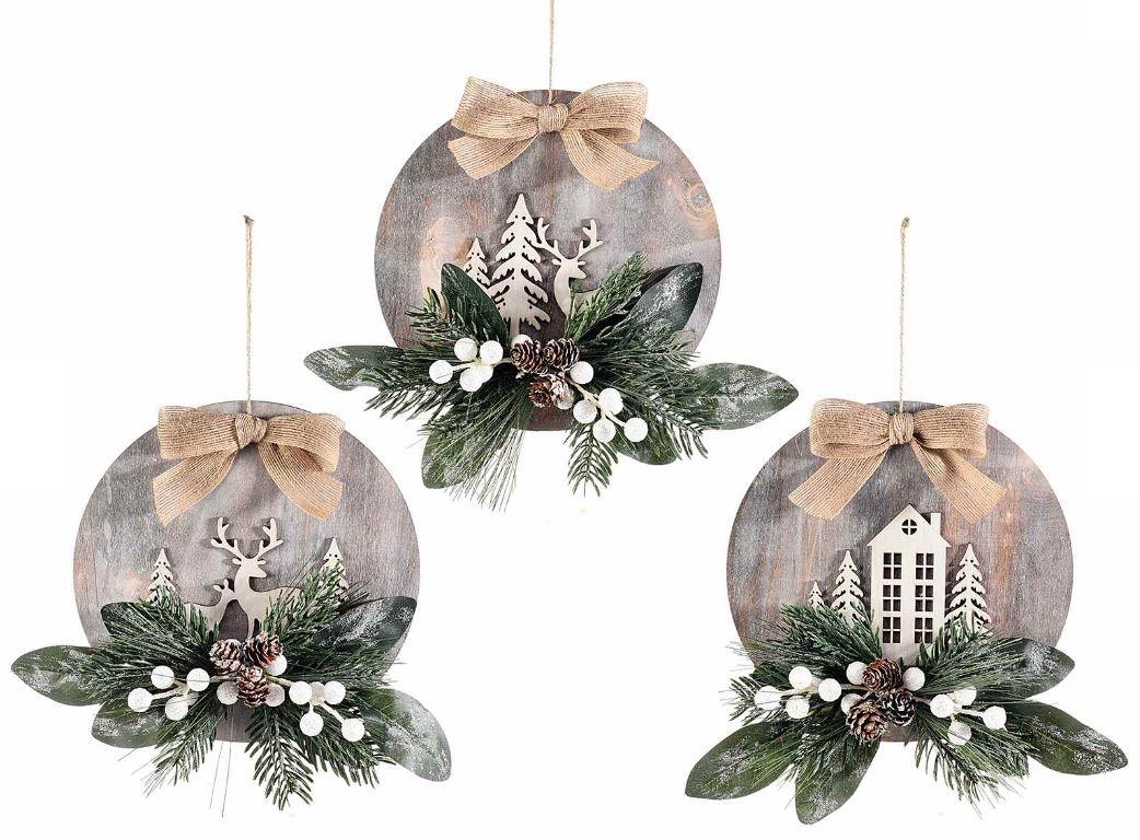 Décoration boule en bois