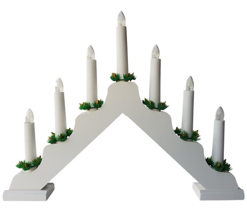 Chandelier lumineux blanc